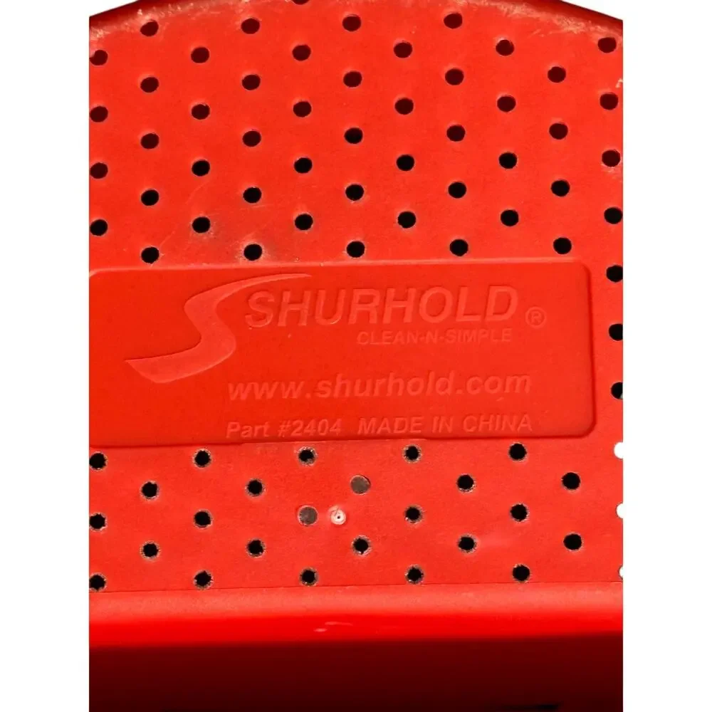 SHUROLD Bucket Caddy Perforated Bottom Red NEW